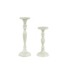 Gallery Direct Alzira Candlesticks Set Of 2 - Green Cut Out