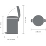 Brabantia Brabantia Pedal Bin 12L - Soft Beige