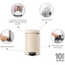 Brabantia Brabantia Pedal Bin 12L - Soft Beige
