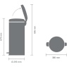 Brabantia Brabantia Pedal Bin 30L - Soft Beige
