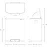 Brabantia Brabantia Bo Pedal Bin 2 x 30L - Platinum