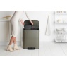 Brabantia Brabantia Bo Pedal Bin 2 x 30L - Platinum