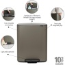 Brabantia Brabantia Bo Pedal Bin 2 x 30L - Platinum