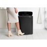 Brabantia Brabantia Bo Pedal Bin 2 x 30L - Matt Black