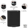 Brabantia Brabantia Bo Pedal Bin 2 x 30L - Matt Black