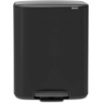 Brabantia Brabantia Bo Pedal Bin 2 x 30L - Matt Black