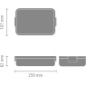 Brabantia Brabantia Make & Take Bento Lunch Box - Dark Grey