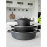 Masterclass Cast Aluminium Casserole Dish 16cm - Black
