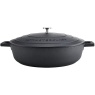 Masterclass Cast Aluminium Shallow Casserole Dish 32cm - Black