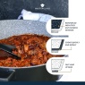 Masterclass Cast Aluminium Shallow Casserole Dish 32cm - Black