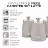 Tower Cavaletto Storage Canisters Set of 3 - Latte