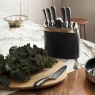 Robert Welch Signature Black Knife Block Set with Sharpener