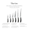 Robert Welch Signature Black Knife Block Set with Sharpener