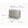 Joseph Joseph Surface Stainless-Steel Sink Tidy - Light Stone