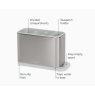 Joseph Joseph Joseph Joseph Surface Stainless Steel Cutlery Drainer - Light Stone