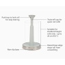 Joseph Joseph Push&Tear Kitchen Roll Holder - Light Stone