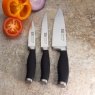 Taylors Eye Witness Syracuse 3 Piece Knife Set - Black