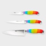 Taylors Eye Witness Rainbow 3 Piece Knife Set