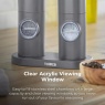 Tower Rechargeable Salt & Pepper Mill - Grey