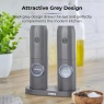 Tower Rechargeable Salt & Pepper Mill - Grey