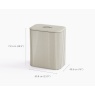 Joseph Joseph Tota Luxe 90L Twin Laundry Basket - Ecru