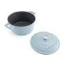 Masterclass Cast Aluminium Casserole Dish 24cm - Sky Blue