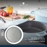Masterclass Cast Aluminium Shallow Casserole Dish 28cm - Sky Blue