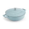 Masterclass Cast Aluminium Shallow Casserole Dish 28cm - Sky Blue