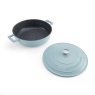 Masterclass Cast Aluminium Shallow Casserole Dish 28cm - Sky Blue