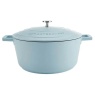 Masterclass Cast Aluminium Casserole Dish 28cm - Sky Blue