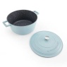 Masterclass Cast Aluminium Casserole Dish 28cm - Sky Blue