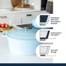 Masterclass Cast Aluminium Casserole Dish 28cm - Sky Blue