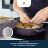 Masterclass Cast Aluminium Shallow Casserole Dish 28cm - Purple