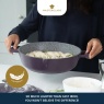 Masterclass Cast Aluminium Shallow Casserole Dish 28cm - Purple