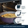 Masterclass Cast Aluminium Shallow Casserole Dish 28cm - Purple