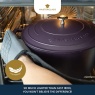 Masterclass Cast Aluminium Casserole Dish 28cm - Purple