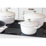 Masterclass Cast Aluminium Casserole Dish 20cm - Cream