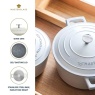 Masterclass Cast Aluminium Casserole Dish 20cm - Cream