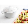 Masterclass Cast Aluminium Casserole Dish 20cm - Cream