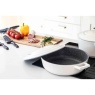 Masterclass Cast Aluminium Shallow Casserole Dish 28cm - Cream
