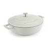 Masterclass Cast Aluminium Shallow Casserole Dish 28cm - Cream