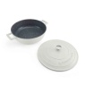 Masterclass Cast Aluminium Shallow Casserole Dish 28cm - Cream