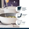 Masterclass Cast Aluminium Shallow Casserole Dish 28cm - Cream