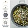 Masterclass Cast Aluminium Shallow Casserole Dish 28cm - Cream