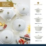 Masterclass Cast Aluminium Casserole Dish 28cm - Cream