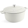 Masterclass Cast Aluminium Casserole Dish 28cm - Cream