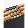 Joseph Joseph Folio Steel Bamboo 3 Piece Board Set - Black