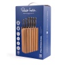Robert Welch Professional Book Oak Knife Block 7 Piece Set