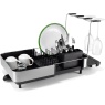 Joseph Joseph Joseph Joseph Extend Steel Plus Dish Drainer With Wine Glass Rack - Black