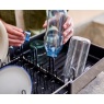 Joseph Joseph Joseph Joseph Extend Steel Plus Dish Drainer With Wine Glass Rack - Black